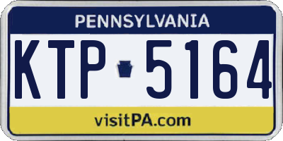 PA license plate KTP5164