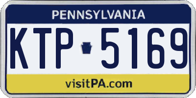 PA license plate KTP5169
