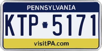 PA license plate KTP5171