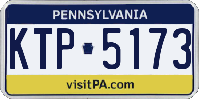 PA license plate KTP5173