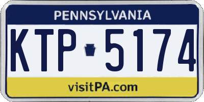 PA license plate KTP5174
