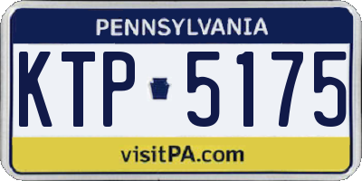 PA license plate KTP5175