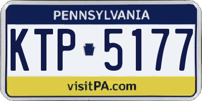 PA license plate KTP5177