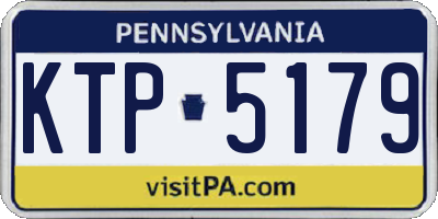 PA license plate KTP5179