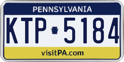 PA license plate KTP5184