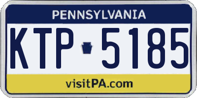 PA license plate KTP5185