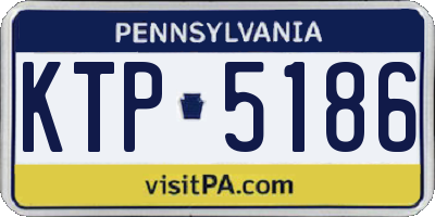 PA license plate KTP5186