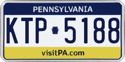 PA license plate KTP5188