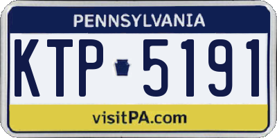 PA license plate KTP5191