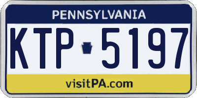 PA license plate KTP5197