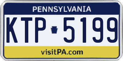 PA license plate KTP5199