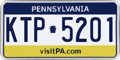 PA license plate KTP5201