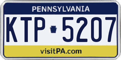 PA license plate KTP5207