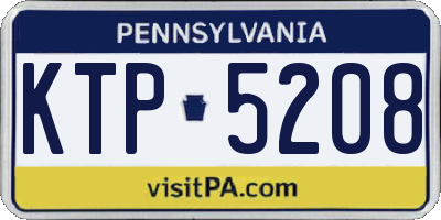 PA license plate KTP5208