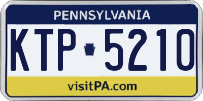PA license plate KTP5210