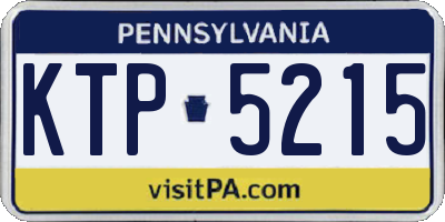 PA license plate KTP5215