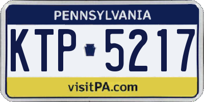 PA license plate KTP5217