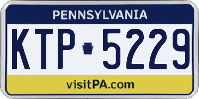 PA license plate KTP5229