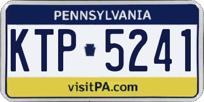 PA license plate KTP5241