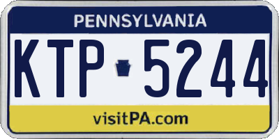 PA license plate KTP5244