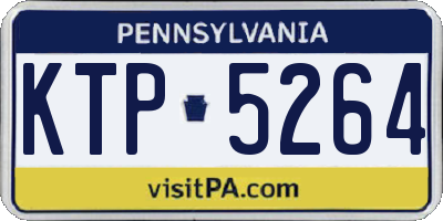 PA license plate KTP5264