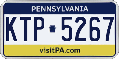 PA license plate KTP5267