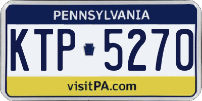 PA license plate KTP5270