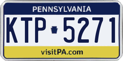 PA license plate KTP5271