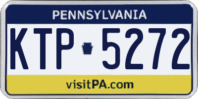 PA license plate KTP5272