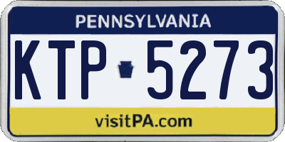 PA license plate KTP5273