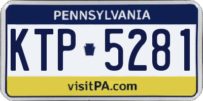 PA license plate KTP5281