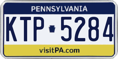 PA license plate KTP5284