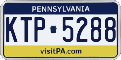 PA license plate KTP5288