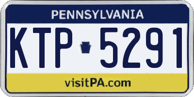 PA license plate KTP5291