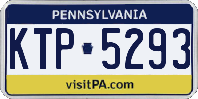 PA license plate KTP5293
