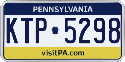 PA license plate KTP5298