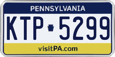 PA license plate KTP5299