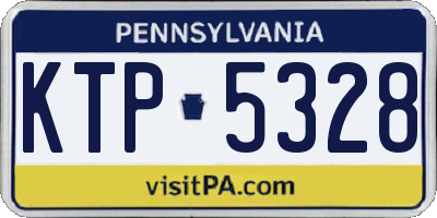 PA license plate KTP5328