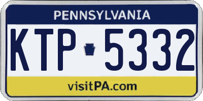 PA license plate KTP5332