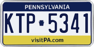 PA license plate KTP5341