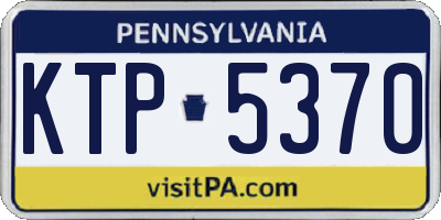 PA license plate KTP5370