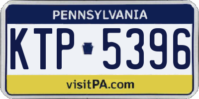 PA license plate KTP5396
