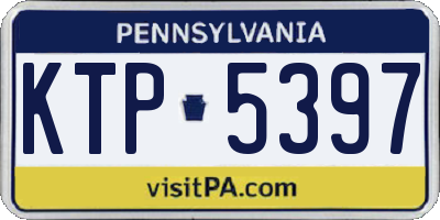 PA license plate KTP5397