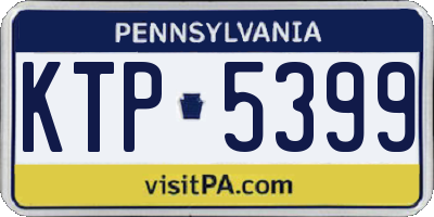 PA license plate KTP5399