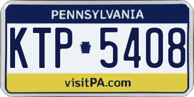 PA license plate KTP5408