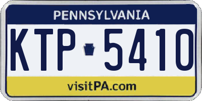 PA license plate KTP5410