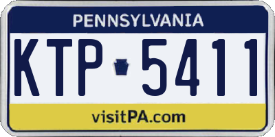 PA license plate KTP5411