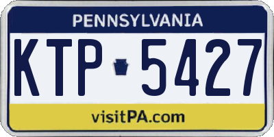 PA license plate KTP5427