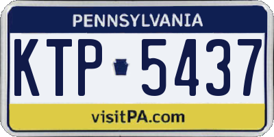 PA license plate KTP5437