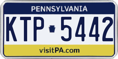 PA license plate KTP5442